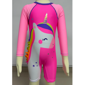  Kids Rashguard Childrens swimsuit aop with back zipper custom available