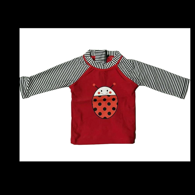 Girls rashguard Kids rashguard with long sleevse front emboridery beach wear swimwear wet suit OEM orders accepted