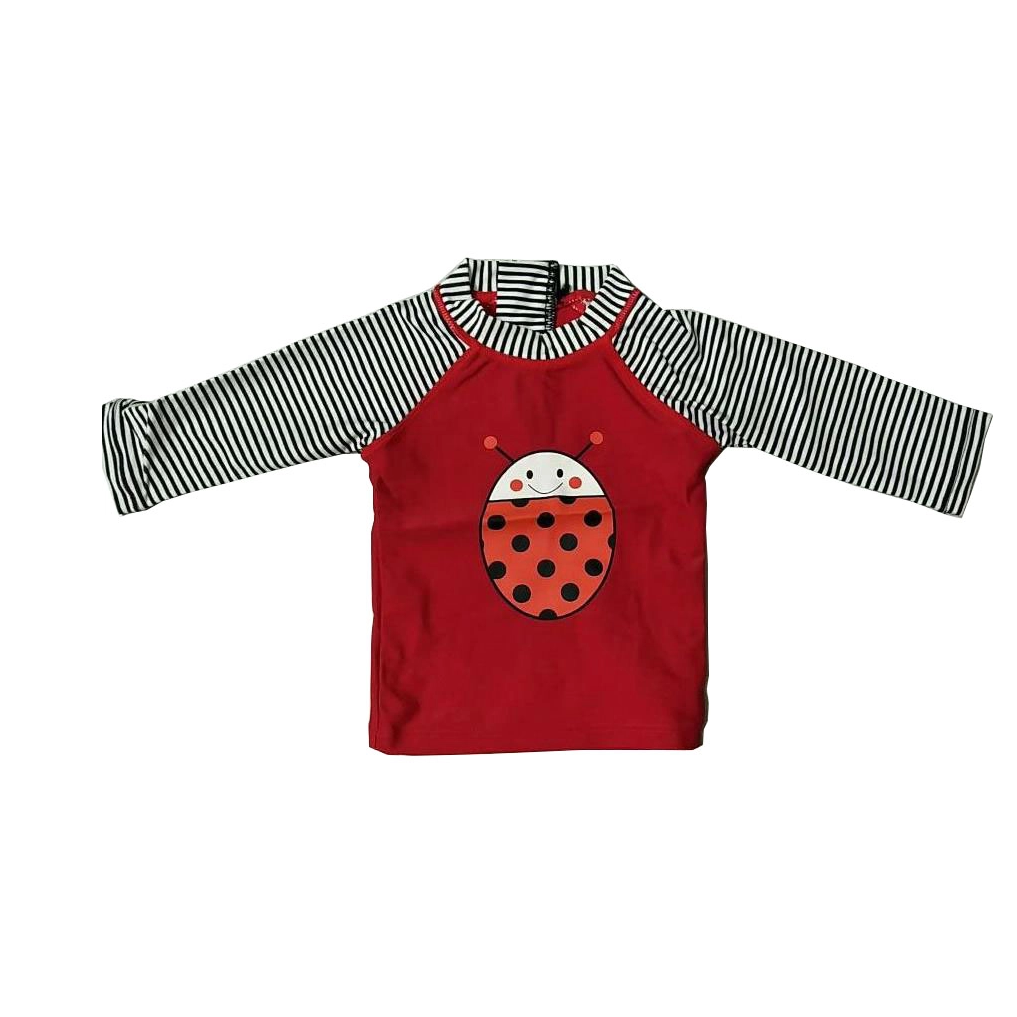 Girls rashguard Kids rashguard with long sleevse front emboridery beach wear swimwear wet suit OEM orders accepted