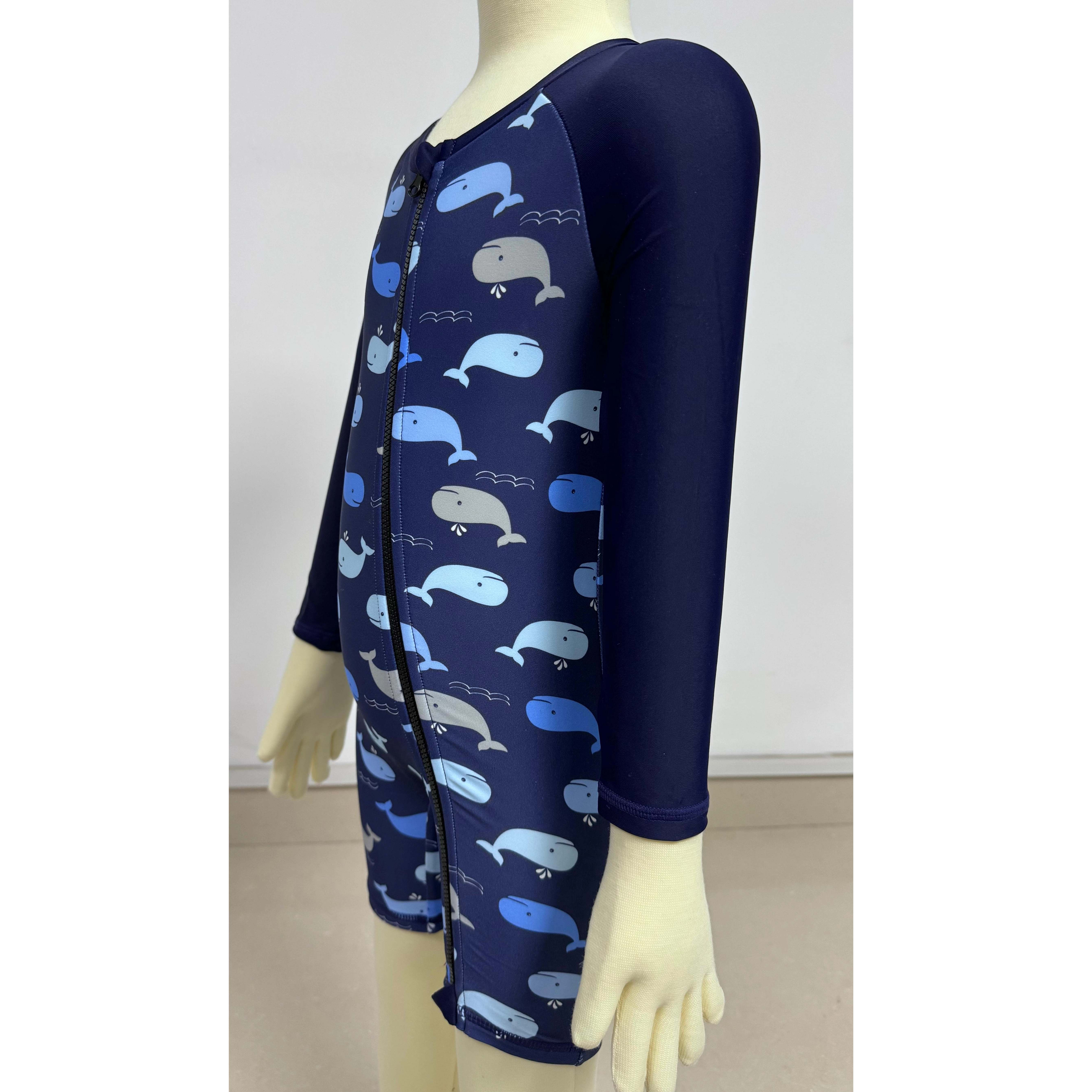 Kids Rashguard Childrens swimsuit aop long sleeve with front zipper custom available