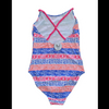 Girls swimsuit kids swimwear one-piece with AOP and braided straps beach wear wet suit OEM orders accepted