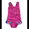 Girls swimsuit kids swimwear one-piece with leg opening frills beach wear wet suit OEM orders accepted