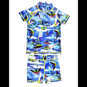  Kids Rashguard SET Childrens swimsuit with AOP custom available