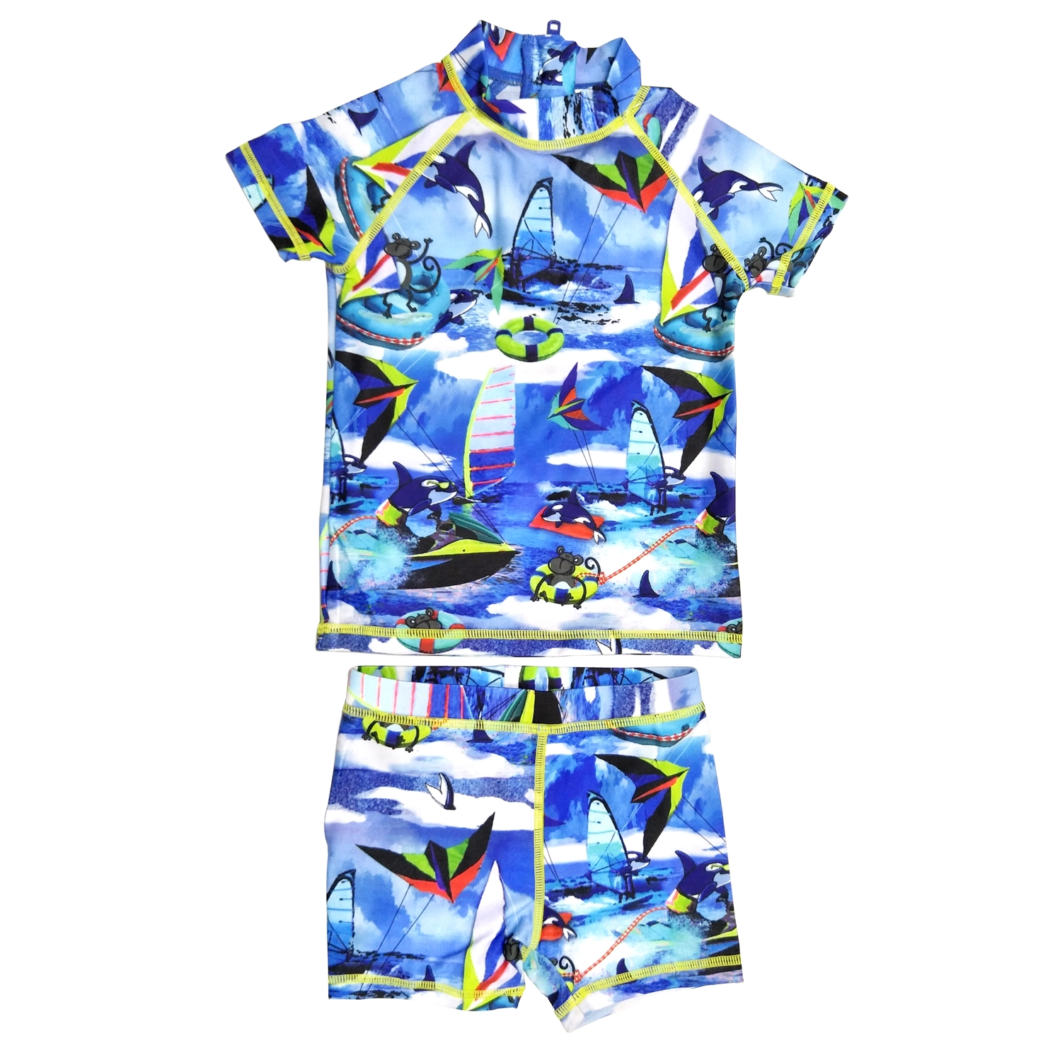  Kids Rashguard SET Childrens swimsuit with AOP custom available