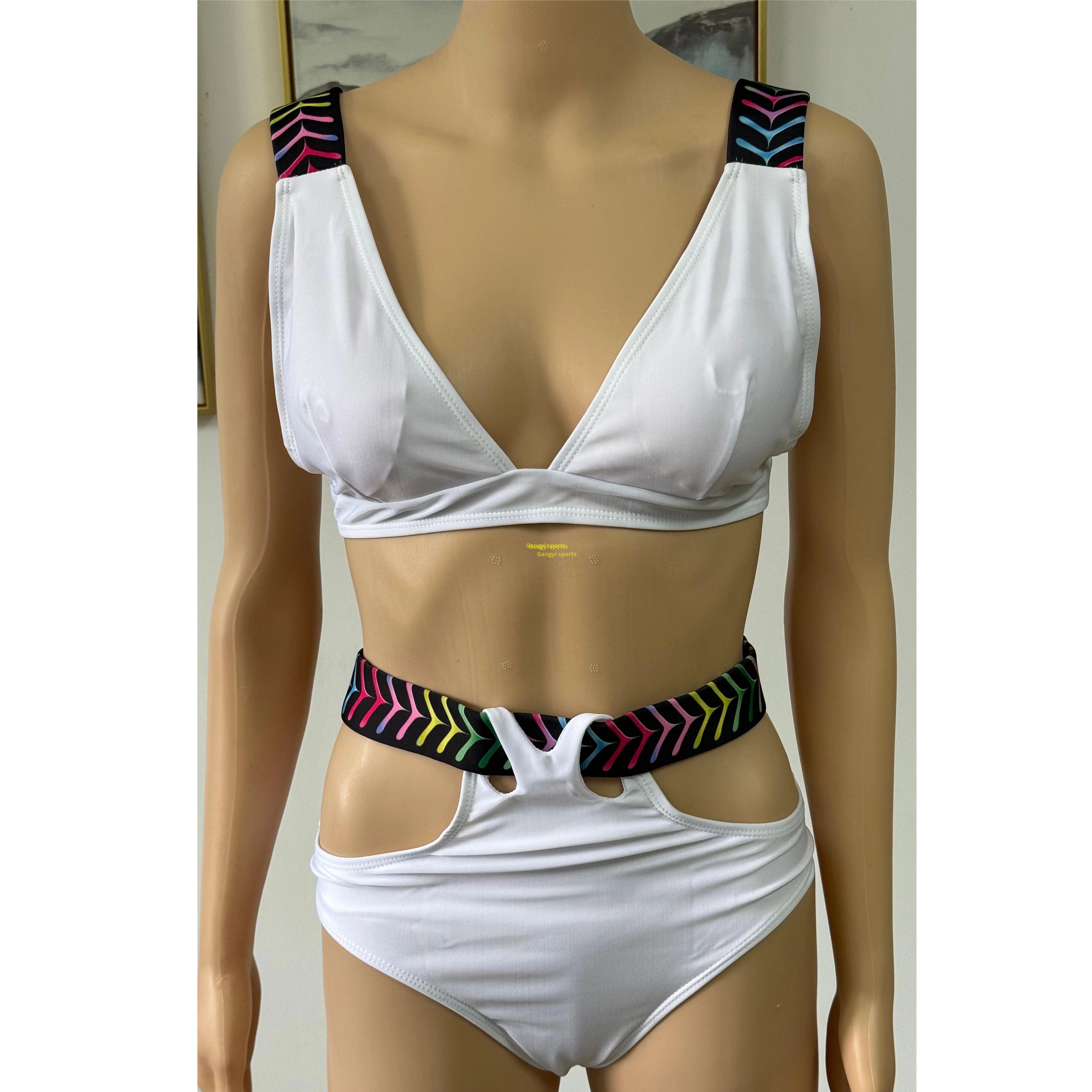 Lady's Bikini swimsuit two piece swimsuit beach wear V neck OEM orders accepted