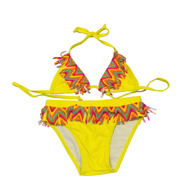 Bikini Girls two-piece swimsuit Girls swimwear kids swimsuit with frills custom available OEM orders accepted