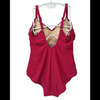 Lady's swimsuit one-piece swimwear solid red custom available