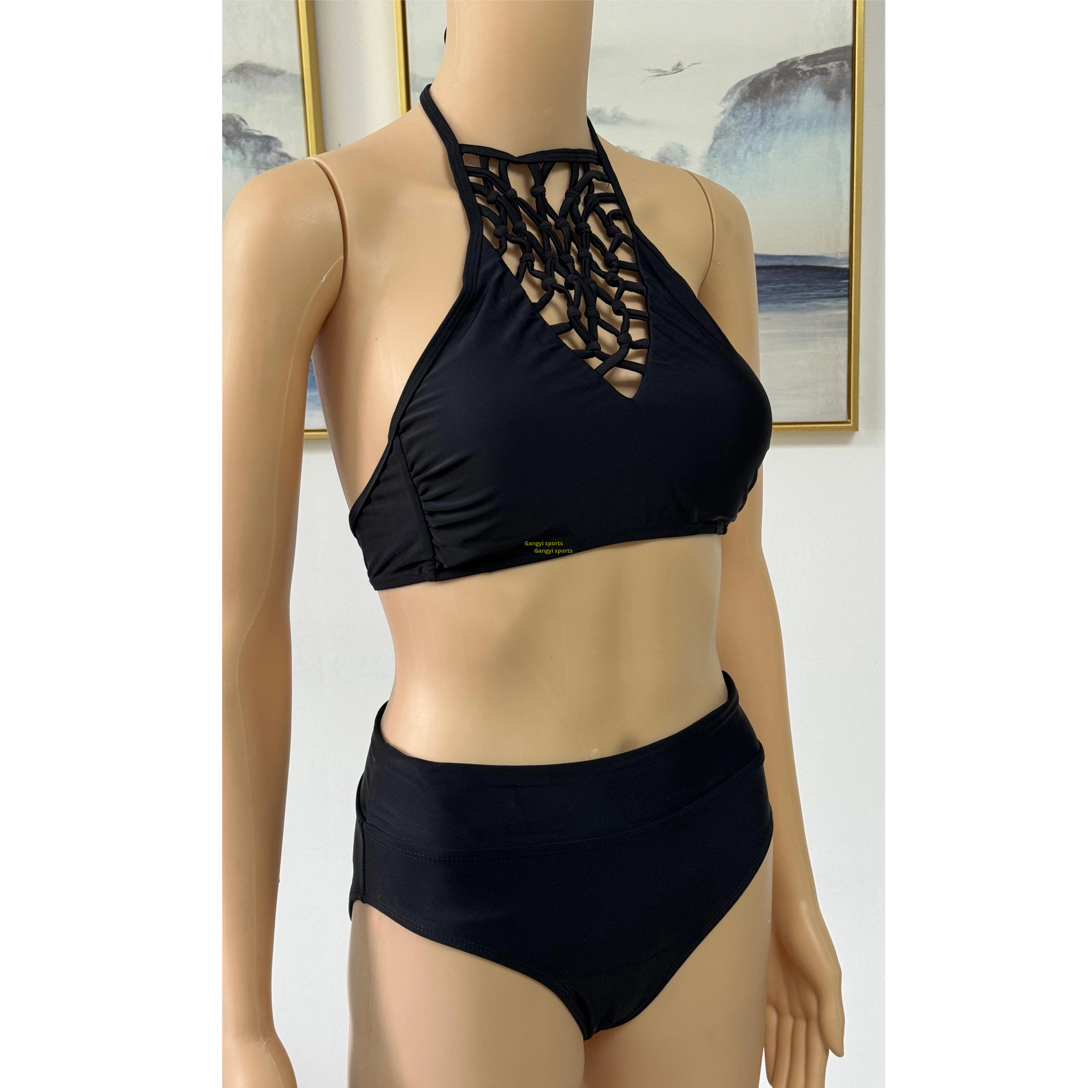 Lady's Bikini swimsuit two piece swimsuit beach wear bandeau with AOP OEM orders accepted