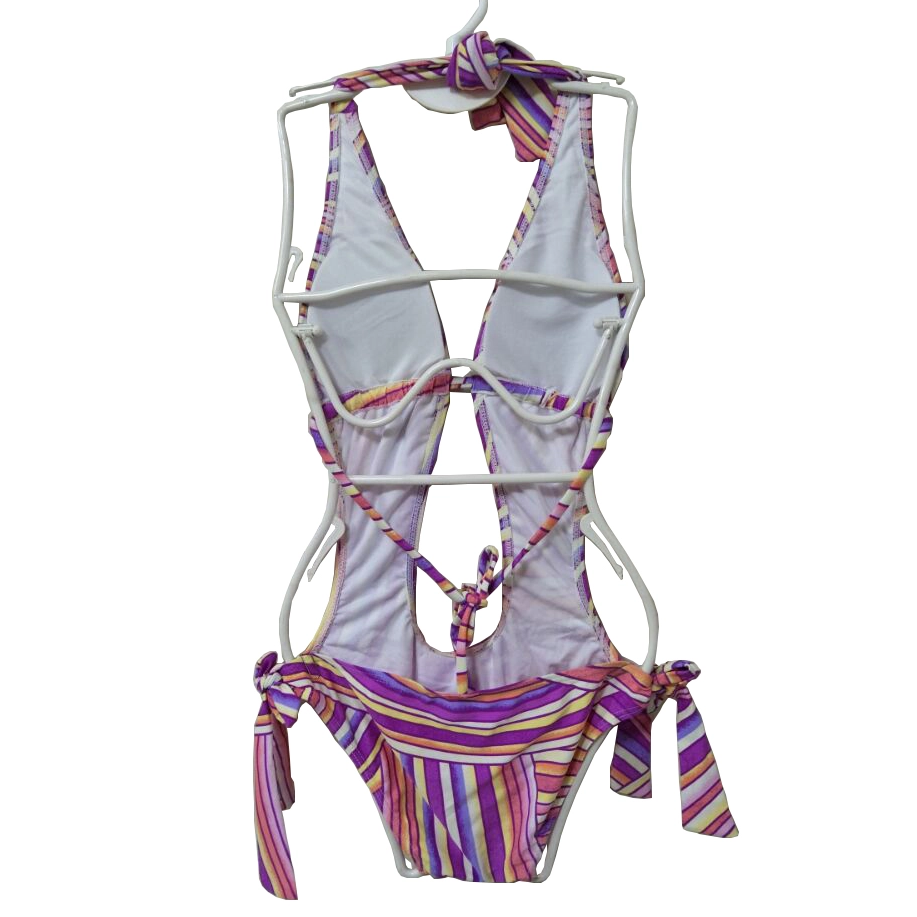 Lady's swimsuit swimwear with side bows