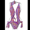 Lady's swimsuit swimwear with side bows