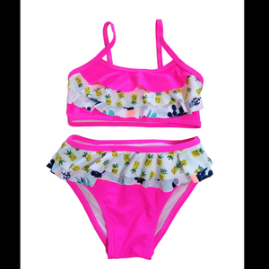 Girls swimwear girls swimsuit bikini with all over print beach wear OEM orders accepted custom swimsuit