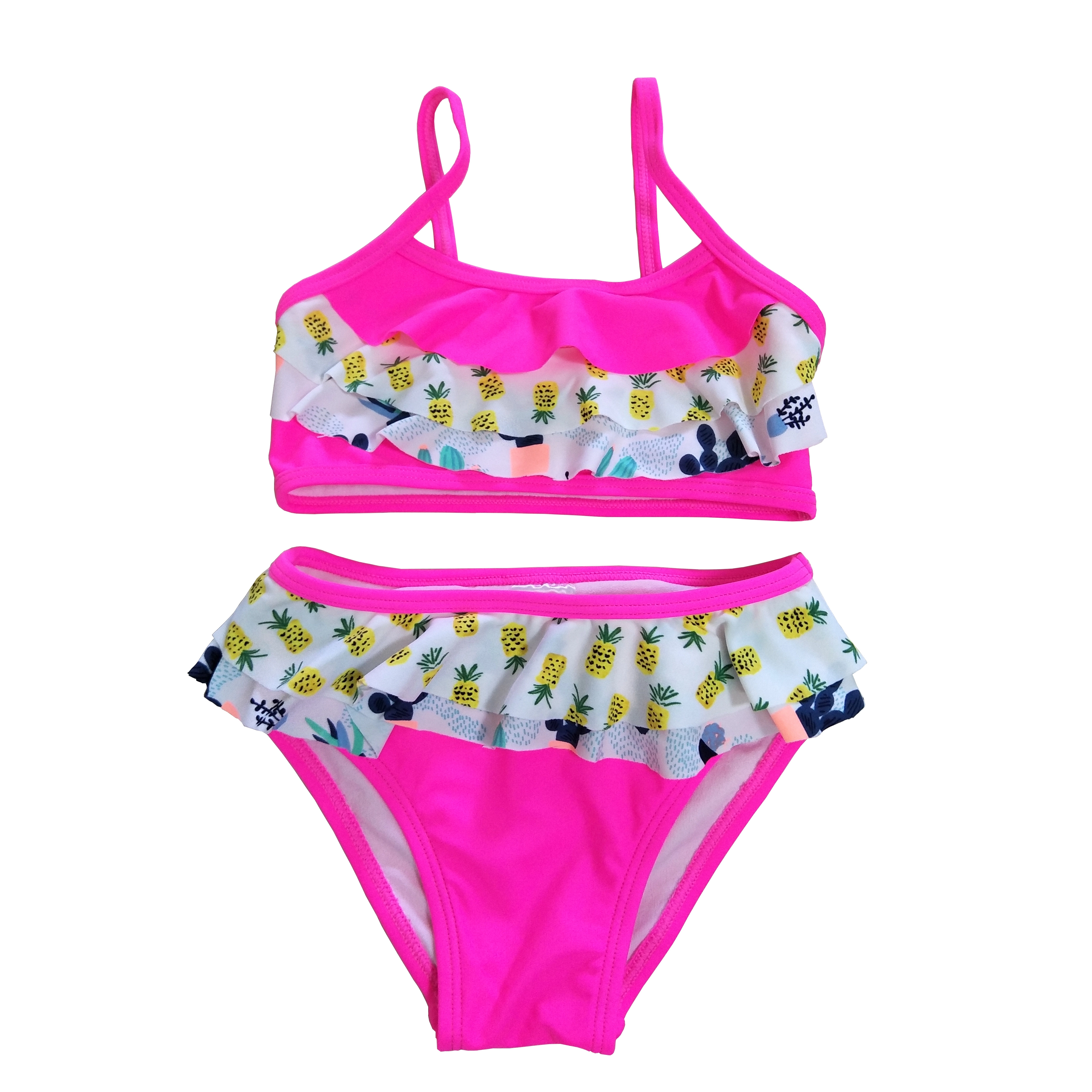 Girls swimwear girls swimsuit bikini with all over print beach wear OEM orders accepted custom swimsuit