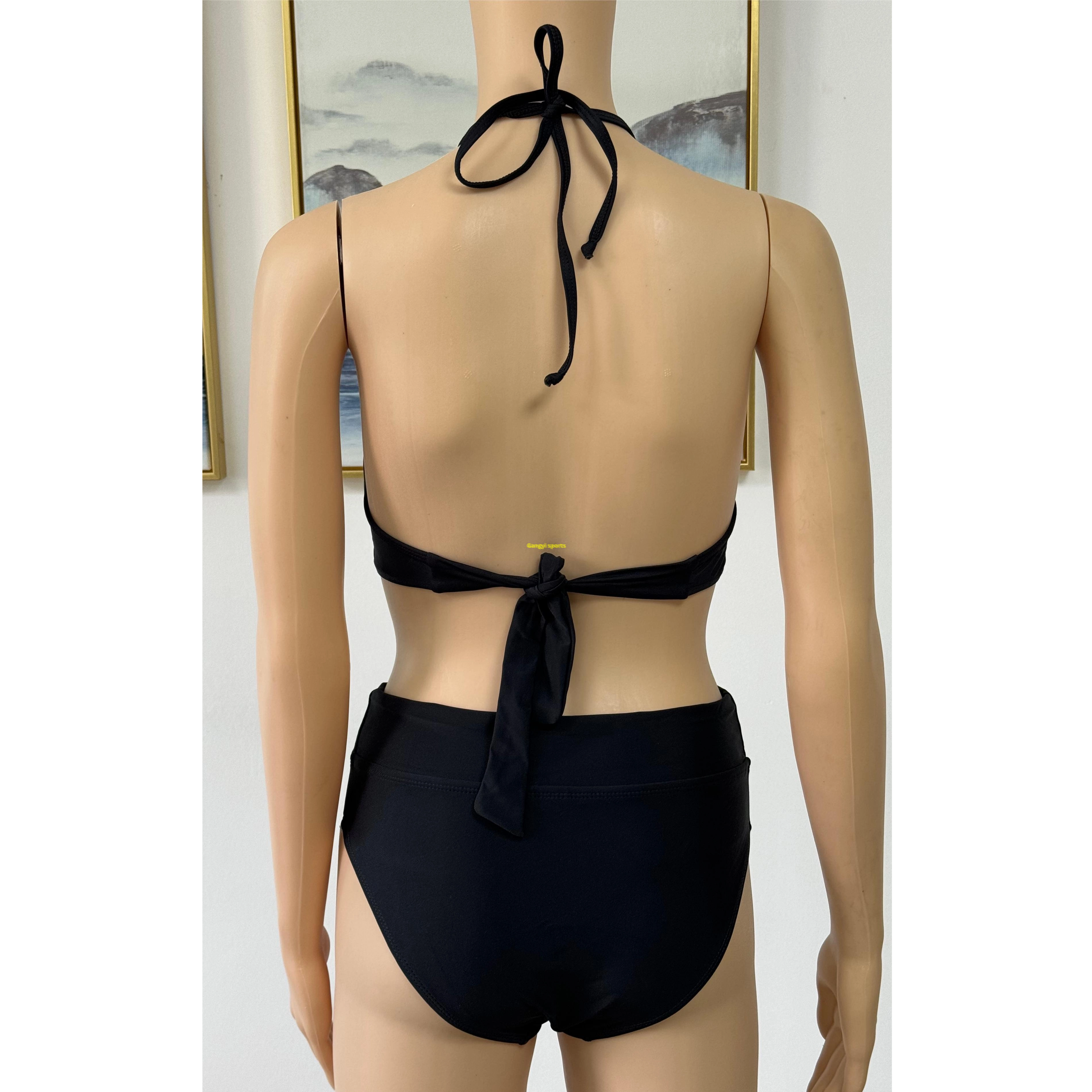 Lady's Bikini swimsuit two piece swimsuit beach wear bandeau with AOP OEM orders accepted