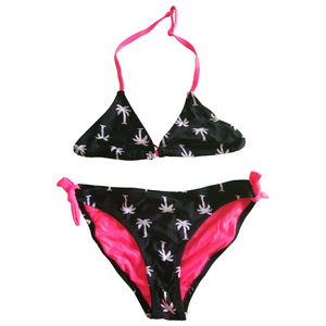 Bikini Girls two-piece swimsuit Girls swimwear kids swimsuit with AOP custom available OEM orders accepted