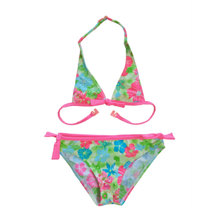 Bikini Girls two-piece swimsuit Girls swimwear kids swimsuit with triangle top custom available OEM orders accepted