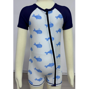  Kids Rashguard Childrens swimsuit aop with front zipper custom available