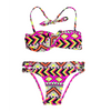 Bikini Girls two-piece swimsuit Girls swimwear kids swimsuit with bandeau top custom available OEM orders accepted