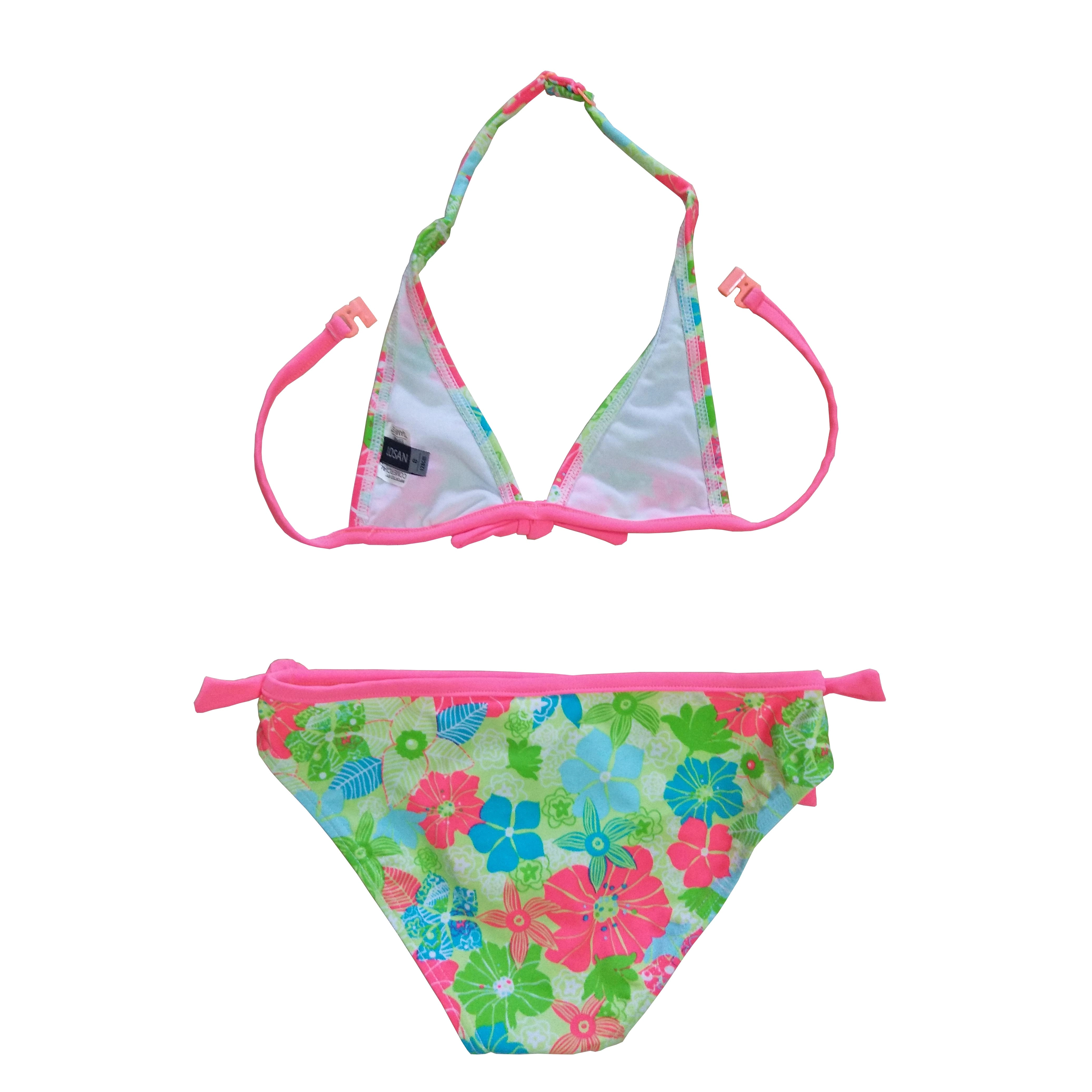 Bikini Girls two-piece swimsuit Girls swimwear kids swimsuit with triangle top custom available OEM orders accepted