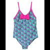 Girls swimwear kids swimsuit all overprint with bows OEM orders accepted
