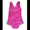 Girls swimsuit kids swimwear one-piece with leg opening frills beach wear wet suit OEM orders accepted