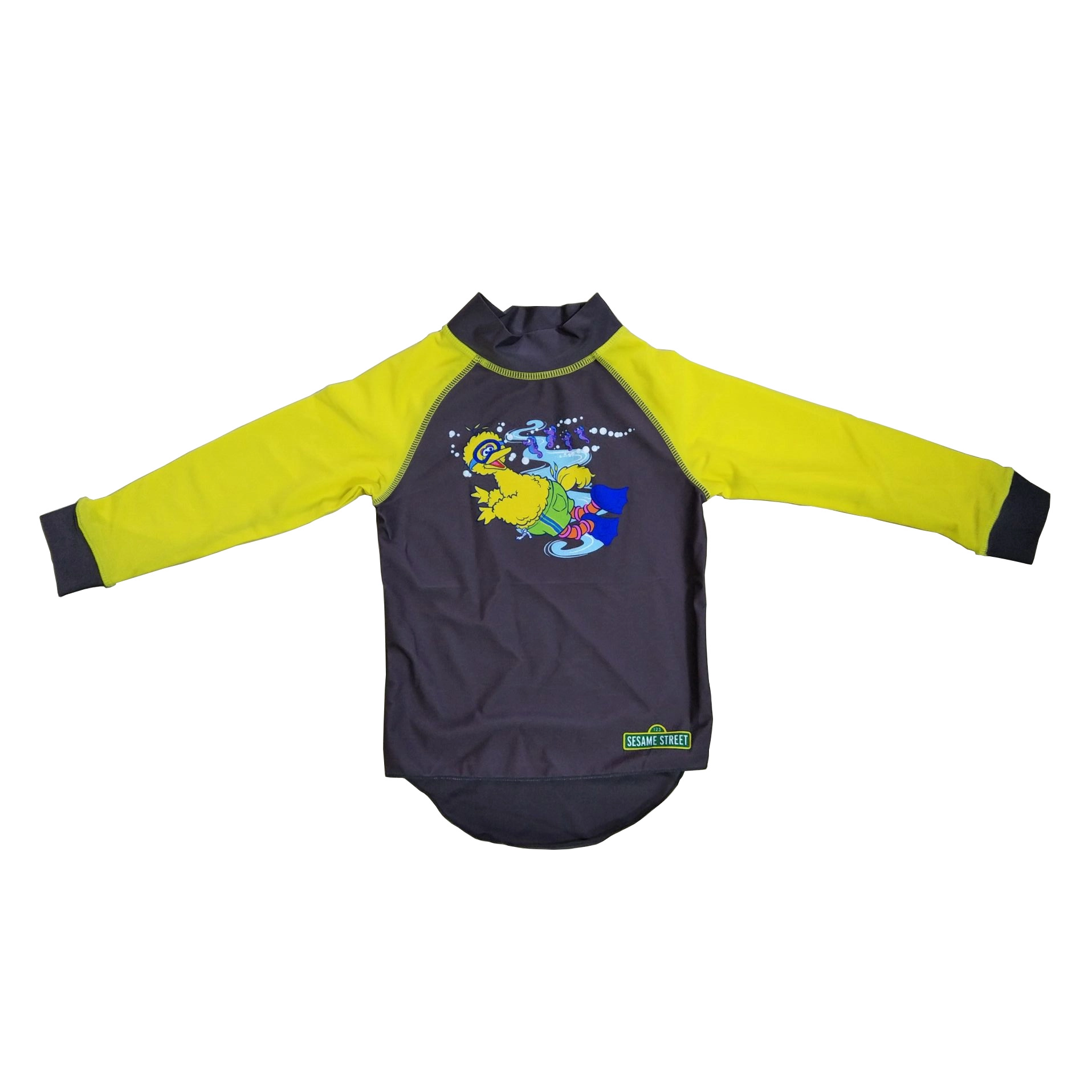 Kids rashguard with long sleevse front print beach wear swimwear wet suit OEM orders accepted