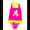 Girls swimsuit kids swimwear one-piece with waist frills beach wear wet suit OEM orders accepted