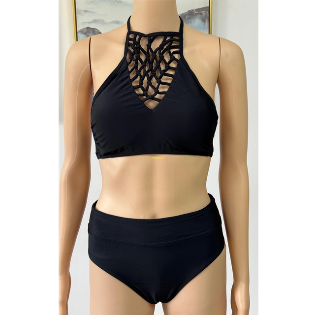 Lady's Bikini swimsuit two piece swimsuit beach wear bandeau with AOP OEM orders accepted