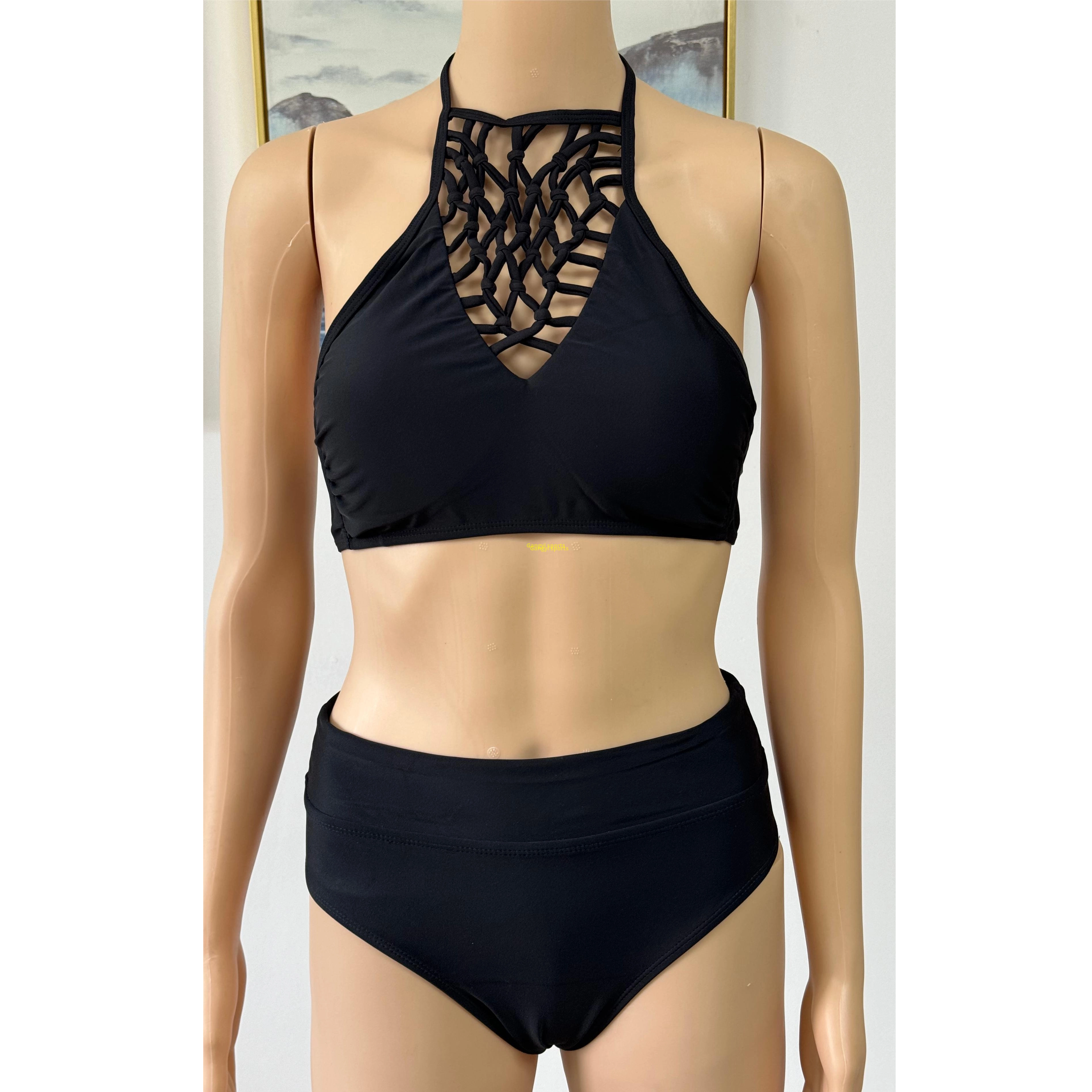 Lady's Bikini swimsuit two piece swimsuit beach wear bandeau with AOP OEM orders accepted