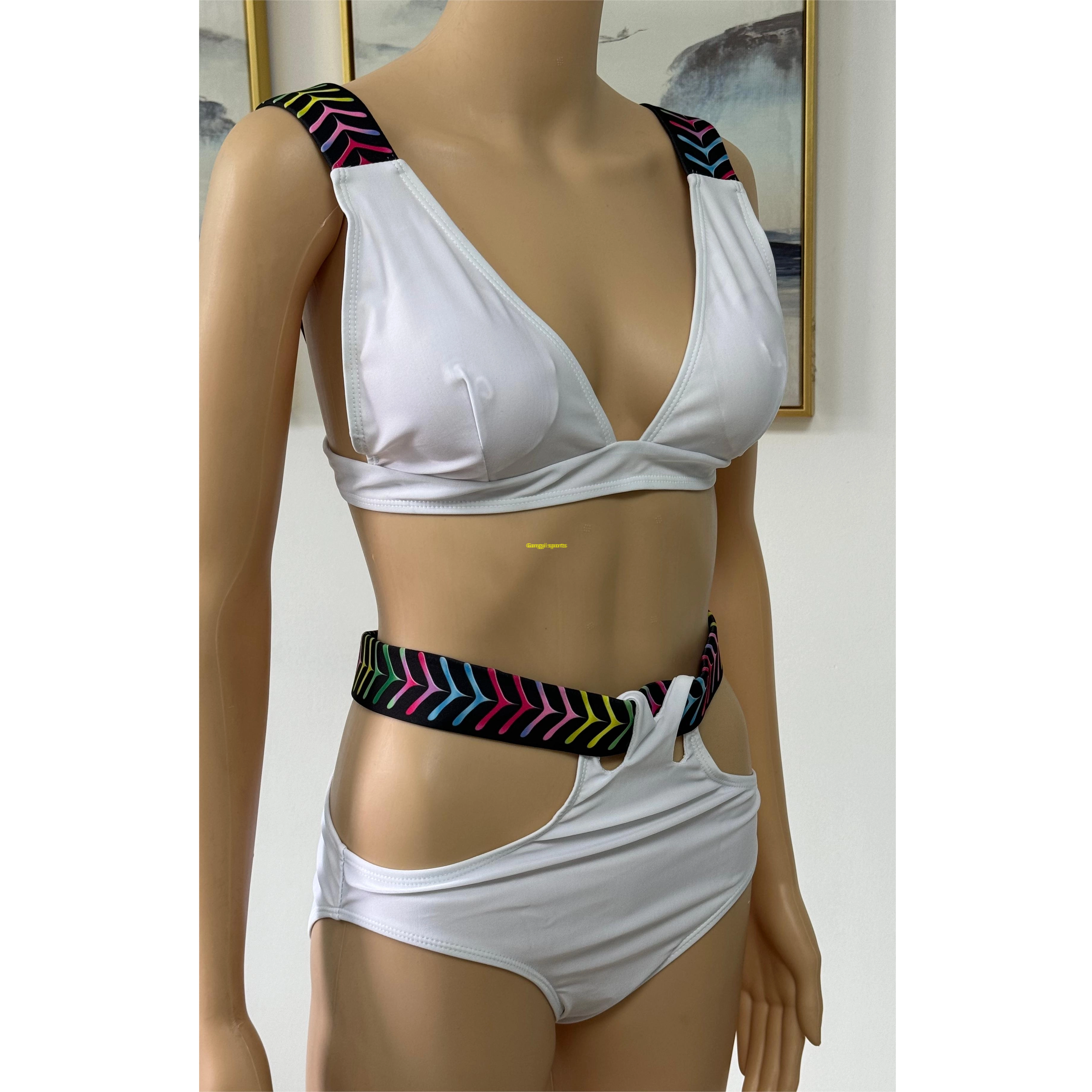 Lady's Bikini swimsuit two piece swimsuit beach wear V neck OEM orders accepted