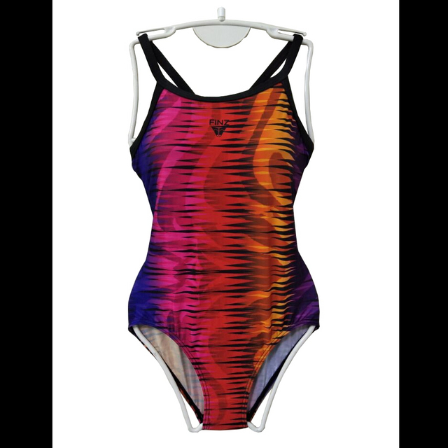 Girls swimsuit kids swimwear one-piece with digital print beach wear wet suit OEM orders accepted