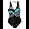 Lady's swimsuit one-piece swimwear with print