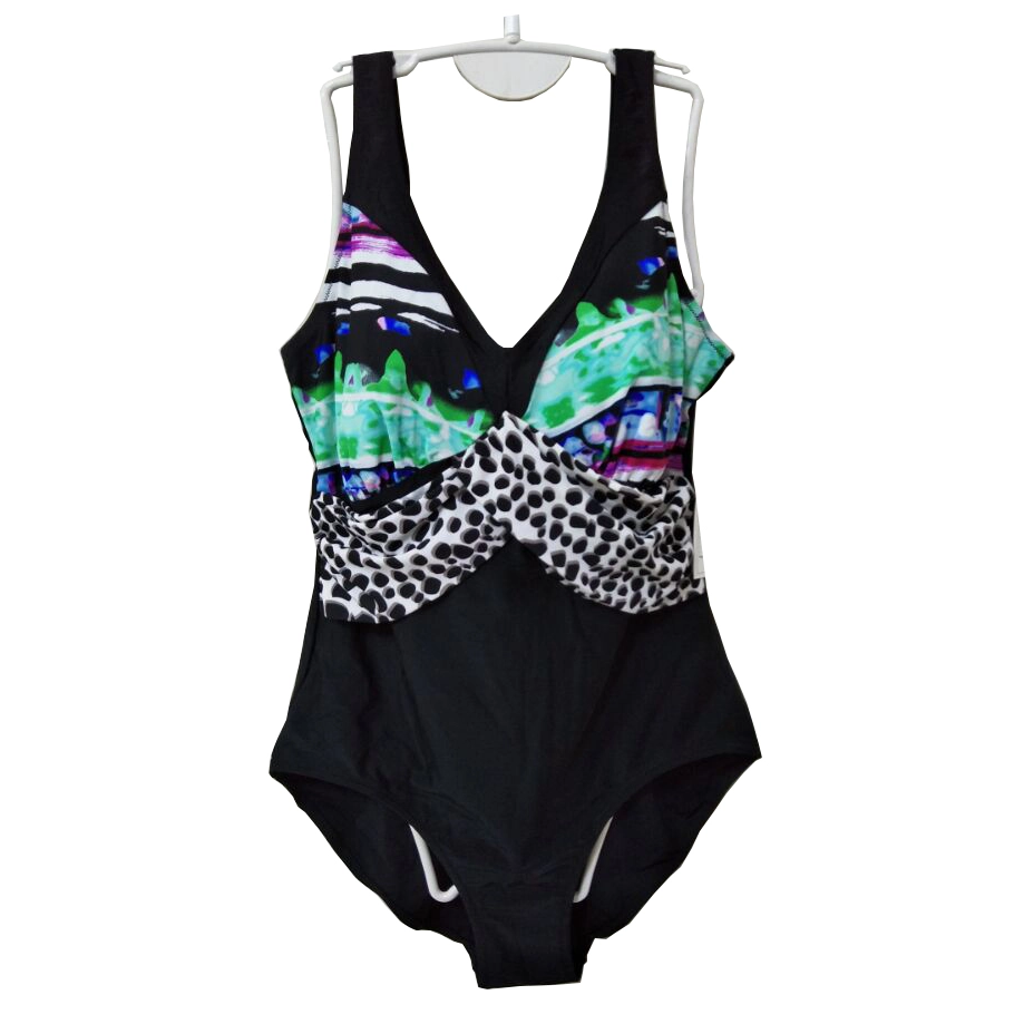 Lady's swimsuit one-piece swimwear with print