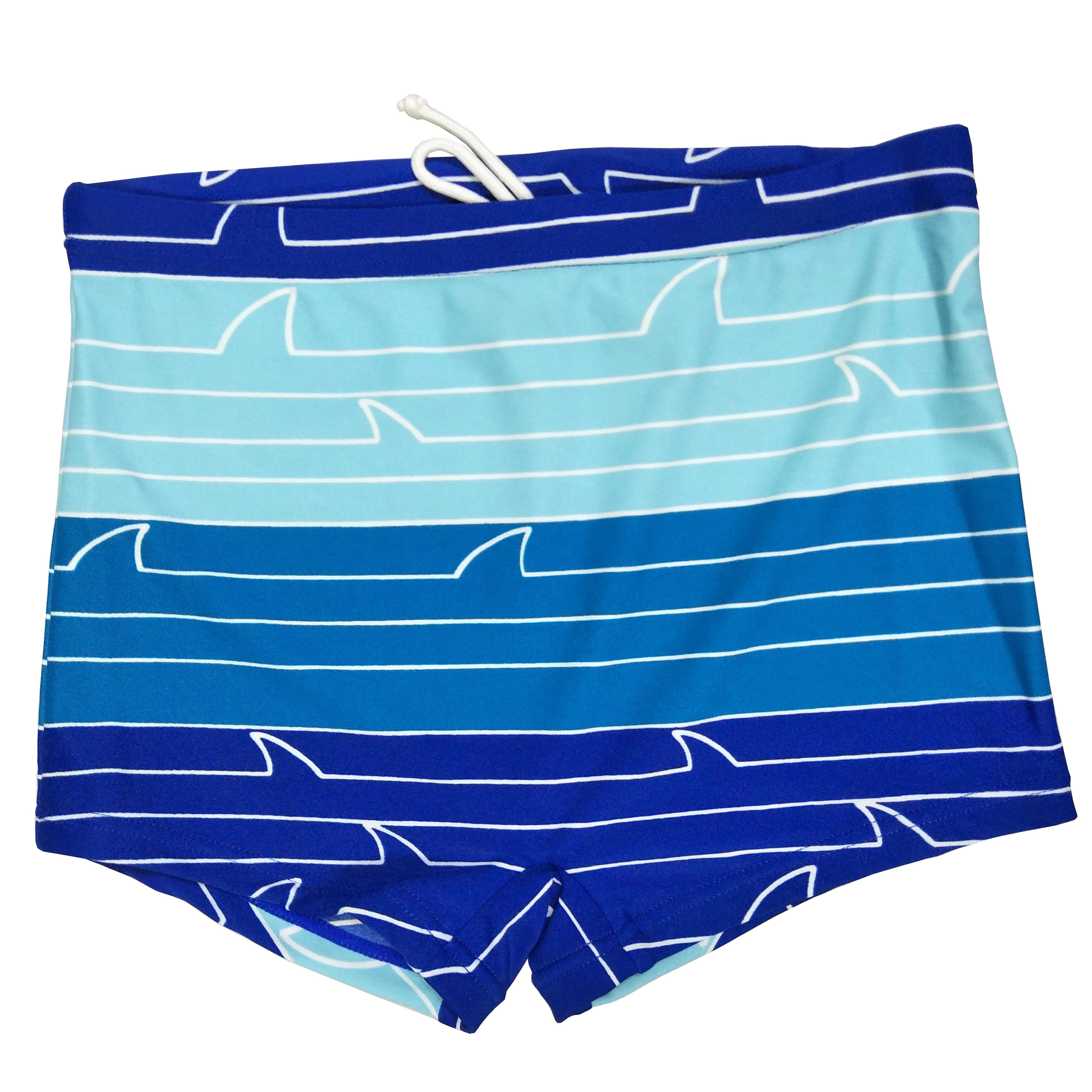 Boys swimtrunk stripe print swimwear beach wear wet suit