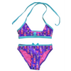 Bikini Girls two-piece swimsuit Girls swimwear kids swimsuit with AOP / BOW custom available OEM orders accepted