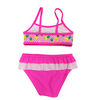 Bikini Girls two-piece swimsuit Girls swimwear kids swimsuit with AOP top custom available OEM orders accepted
