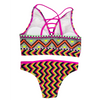 Bikini Girls two-piece swimsuit Girls swimwear kids swimsuit top with cujps AOP print beach wear custom available OEM orders accepted